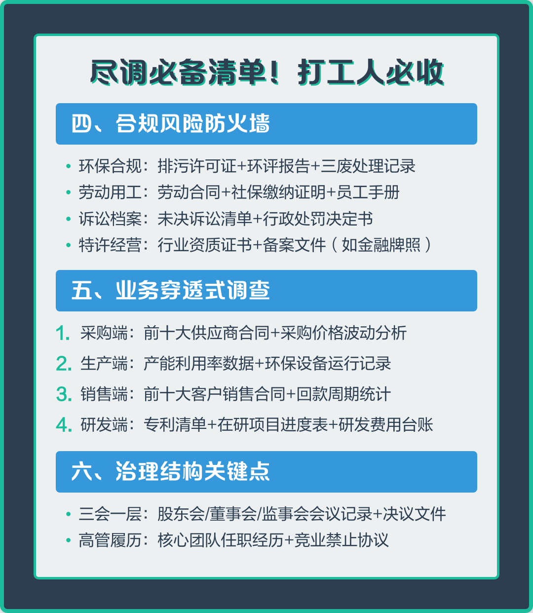 尽调清单模板定制(尽调项目是什么意思)合作市